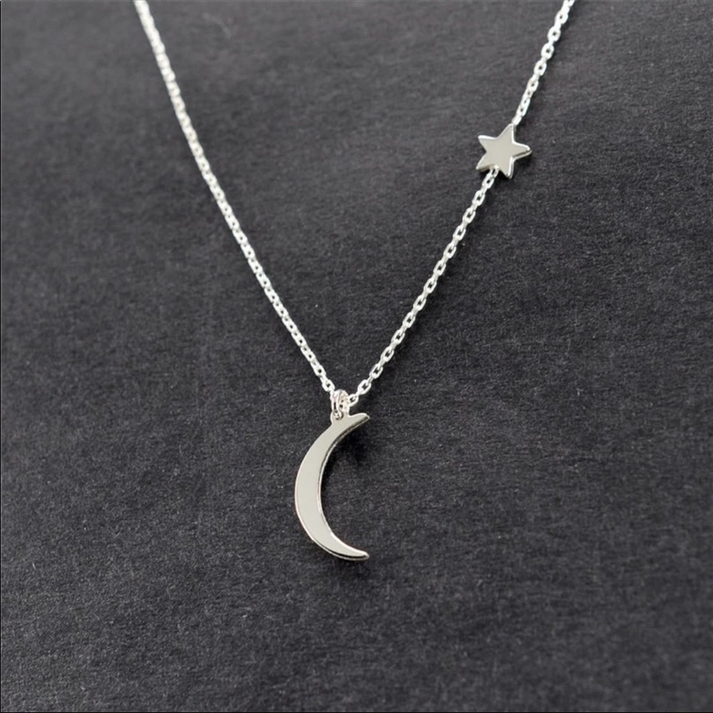 Moon and Stars Necklace - Picture 2 of 4